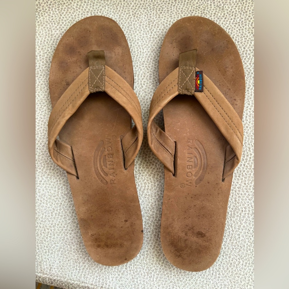 Rainbow Sandals - Brown Leather size 9.5